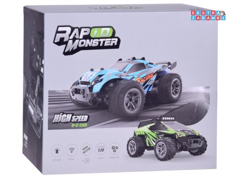 [RC0682] Autko zdalnie sterowane Rapid Monster na pilota podświetlenie