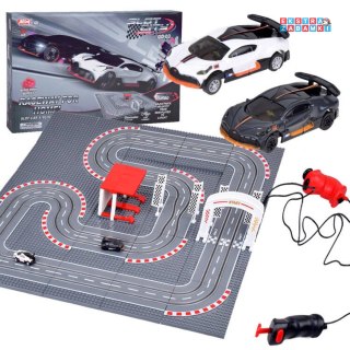 [RC0664] Bugatti wyścigowy tor z klocków 2 auta na ilota