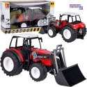 Duży Czerwony Traktor z Ruchomym Ramieniem i Wielkimi Kołami RC0666