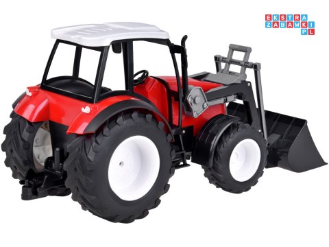 Duży Czerwony Traktor z Ruchomym Ramieniem i Wielkimi Kołami RC0666