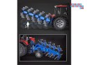 Duży Zestaw klocków 1675-ele 1:17 Traktor + pług Zdalnie sterowany ZA5251