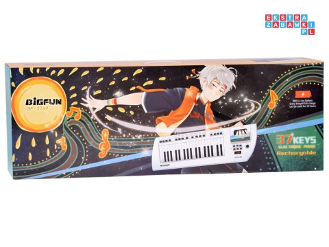 [ IN0173 ] Elektryczne pianino z mikrofonem 37 klawiszy Instrument dla dzieci