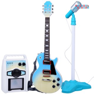[IN0171 JN] Gitara elektryczna z mikrofonem i wzmacniaczem dla dzieci karaoke
