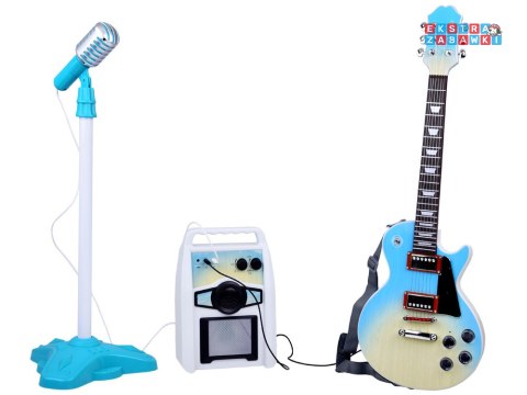 [IN0171 JN] Gitara elektryczna z mikrofonem i wzmacniaczem dla dzieci karaoke