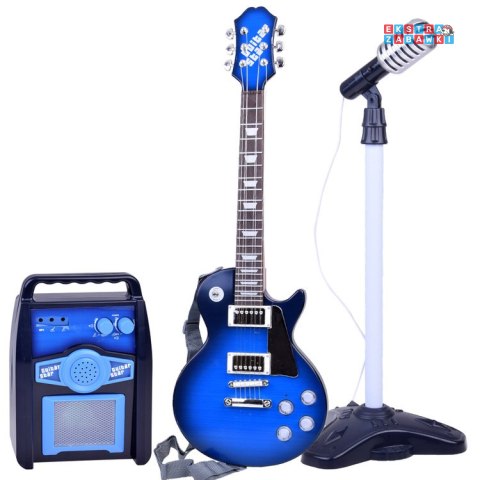 [IN0171 NI] Gitara elektryczna z mikrofonem i wzmacniaczem dla dzieci karaoke