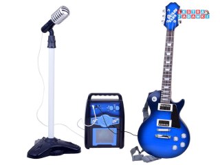 [IN0171 NI] Gitara elektryczna z mikrofonem i wzmacniaczem dla dzieci karaoke