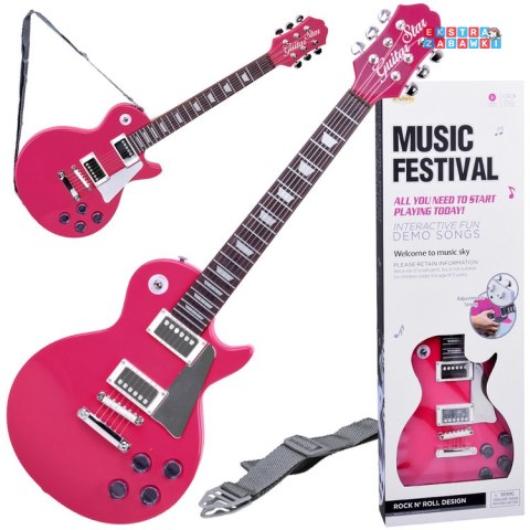 [IN0170 RO] Gitara elektryczna z paskiem muzyczna zabawka dla dziecka