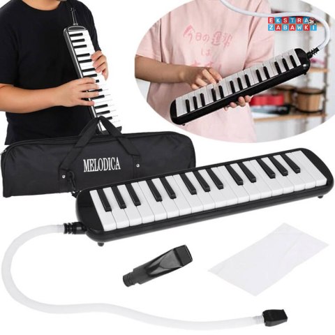[IN0175] Instrument muzyczny melodyka harmonijka klawiszowa etui dwa ustniki