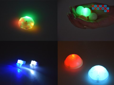 [ZA5250] Klocki Magnetyczne 3D dla dzieci Zbuduj Świecący Tor Kulkowy 49 el.