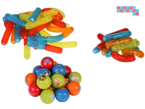 Klocki magnetyczne 3D Kolorowe Podświetlane klocki dla dzieci 76ele ZA5239