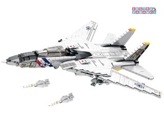 [ZA5301] Klocki techniczne F-14 Tomcat 1600 elementów amerykański myśliwiec
