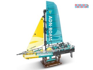 [ZA5296] Klocki techniczne Jacht regatowy 675 elementów kolorowe klocki