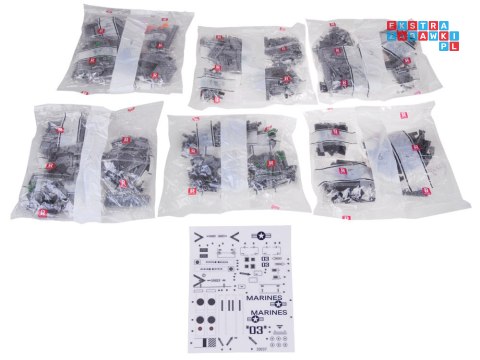 Klocki techniczne śmigłowiec transportowy CH53 2192-elementów ZA5303