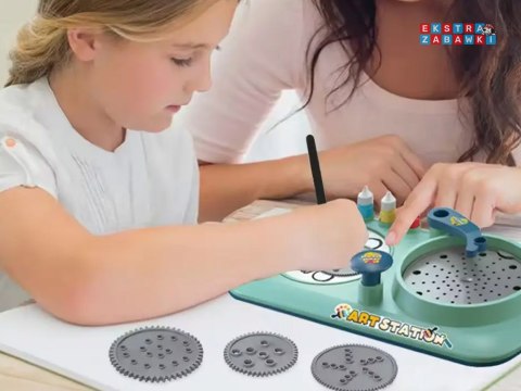 [TA0109] Kreatywny zestaw tablica artystyczna 3w1 spirograf graffiti rysunek