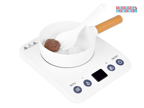 [ZA5246] Kuchenka indukcyjna garnki talerze warzywa do krojenia zestaw