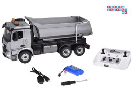 Mercedes Arocs METALOWA wywrotka sterowana EE ruchoma naczepa 1:20 RC0667