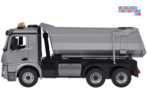 Mercedes Arocs METALOWA wywrotka sterowana EE ruchoma naczepa 1:20 RC0667