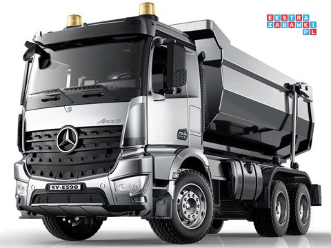 Mercedes Arocs METALOWA wywrotka sterowana EE ruchoma naczepa 1:20 RC0667