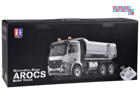 Mercedes Arocs METALOWA wywrotka sterowana EE ruchoma naczepa 1:20 RC0667