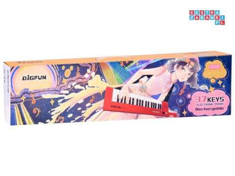 [ IN0172 ] Organy Elektroniczne Keyboard z uchwytem + mikrofon 37 klawisz