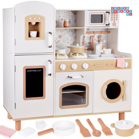Piękna Duża Kuchnia drewniana dla dzieci Piekarnik Pralka Lodówka ZA5271