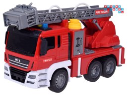 Straż Pożarna Funkcja lania wody + Ruchoma drabina Dźwięk + Światło ZA5229