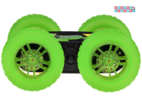 [RC0675 ZI] Szalone autko 360 stopni dwustronne Stunt Car obrót świecące koła