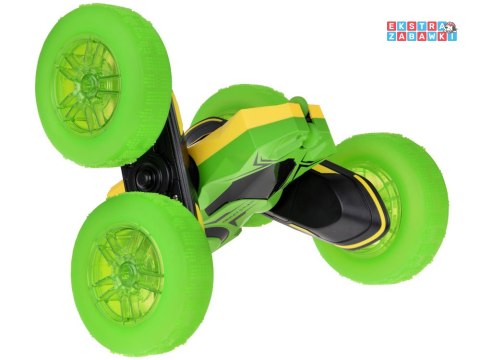[RC0675 ZI] Szalone autko 360 stopni dwustronne Stunt Car obrót świecące koła