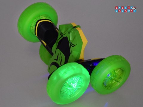 [RC0675 ZI] Szalone autko 360 stopni dwustronne Stunt Car obrót świecące koła