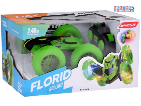 [RC0675 ZI] Szalone autko 360 stopni dwustronne Stunt Car obrót świecące koła