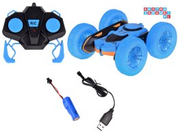 [RC0675 NI] Szalone autko 360 stopni dwustronne Stunt Car obrót świecące koła