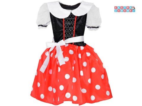 [ZA5280] Uroczy kostium strój Myszki Minnie dla dziewczynki przebranie L/XL