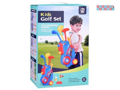 [SP0804] Zestaw do gry Mini Golf kije piłki stojak na kółkach dla dzieci