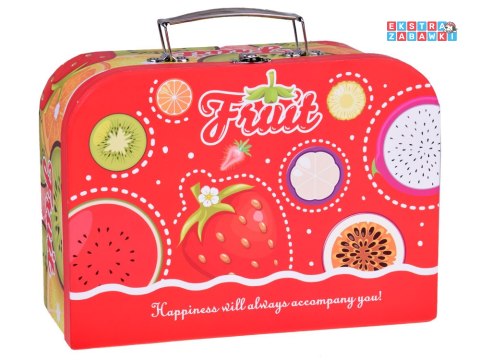 [ZA5318] Zestaw herbaciany owocowe filiżanki talerzyki w kuferku 36 el.
