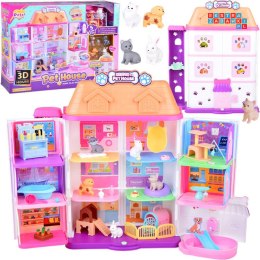 [ZA5420] Domek rozkładany dla zwierząt Pet house zestaw z figurkami akces