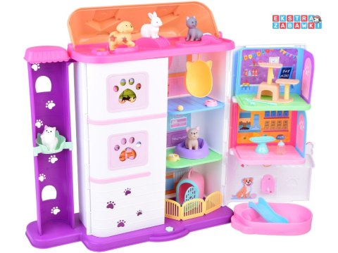 [ZA5420] Domek rozkładany dla zwierząt Pet house zestaw z figurkami akces