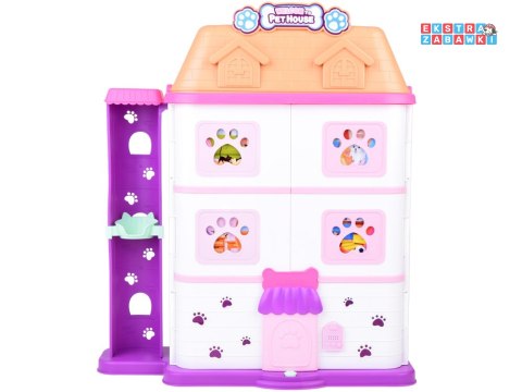 [ZA5420] Domek rozkładany dla zwierząt Pet house zestaw z figurkami akces