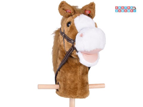 [ZA5442 JB] Hobby Horse koń na patyku dźwięk galopu i rżenia ruchomy pysk