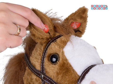 [ZA5442 JB] Hobby Horse koń na patyku dźwięk galopu i rżenia ruchomy pysk