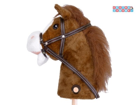 [ZA5442 CB] Hobby Horse koń na patyku dźwięk galopu i rżenia ruchomy pysk
