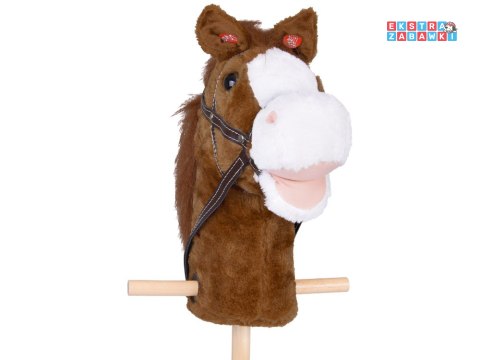 [ZA5442 CB] Hobby Horse koń na patyku dźwięk galopu i rżenia ruchomy pysk