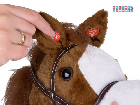 [ZA5442 CB] Hobby Horse koń na patyku dźwięk galopu i rżenia ruchomy pysk