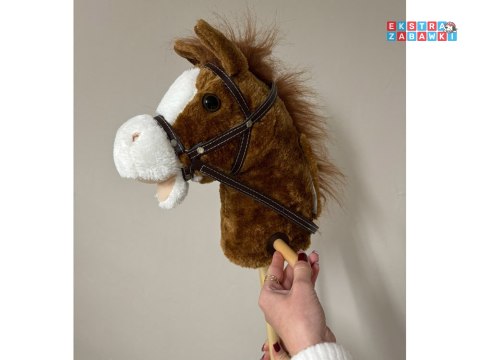 [ZA5442 CB] Hobby Horse koń na patyku dźwięk galopu i rżenia ruchomy pysk