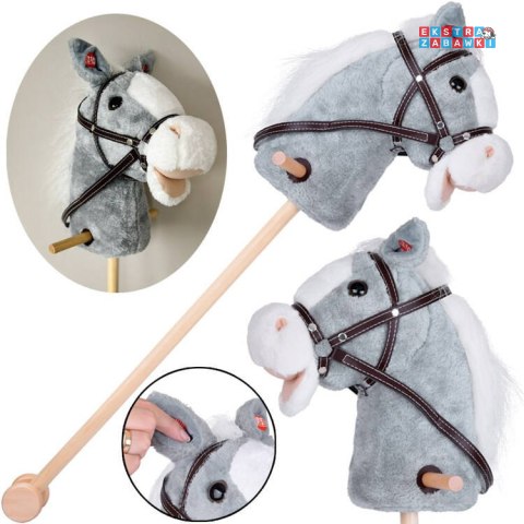 [ZA5442 SZ] Hobby Horse koń na patyku dźwięk galopu i rżenia ruchomy pysk