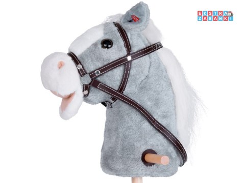[ZA5442 SZ] Hobby Horse koń na patyku dźwięk galopu i rżenia ruchomy pysk