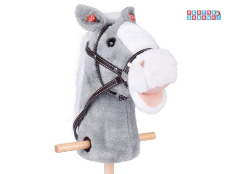 [ZA5442 SZ] Hobby Horse koń na patyku dźwięk galopu i rżenia ruchomy pysk