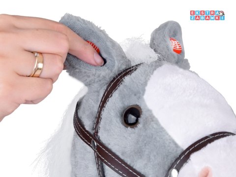 [ZA5442 SZ] Hobby Horse koń na patyku dźwięk galopu i rżenia ruchomy pysk