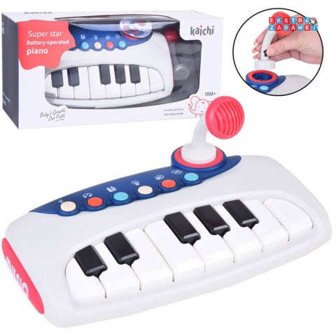 [ZA5447] Interaktywne muzyczne organki pianinko z mikrofonem dla dzieci