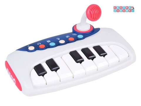 [ZA5447] Interaktywne muzyczne organki pianinko z mikrofonem dla dzieci