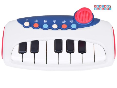 [ZA5447] Interaktywne muzyczne organki pianinko z mikrofonem dla dzieci